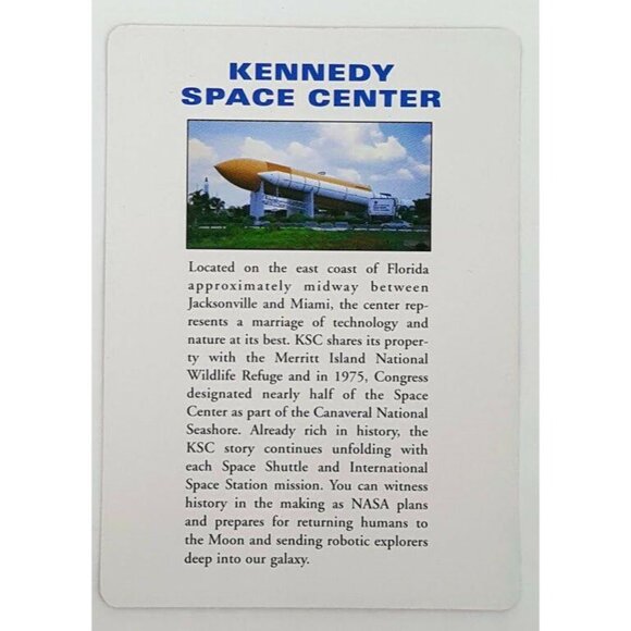 Kennedy Space Center Souvenir Playing Cards 54 Different Photos Poker Solitaire - Picture 8 of 9